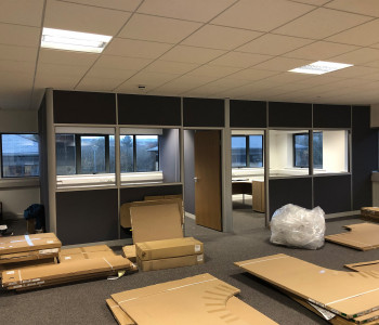 An image of an office being refurbished
